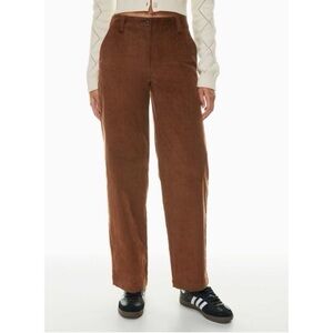 Sunday Best Aritzia Woman Brown Corduroy Straight Leg Pants US2 Classic Preppy